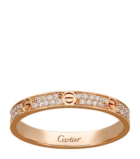 cartier rose gold rings